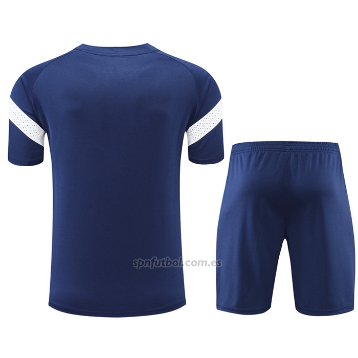 Chandal del Olympique Marsella Manga Corta 2022-2023 Azul - Pantalon Corto
